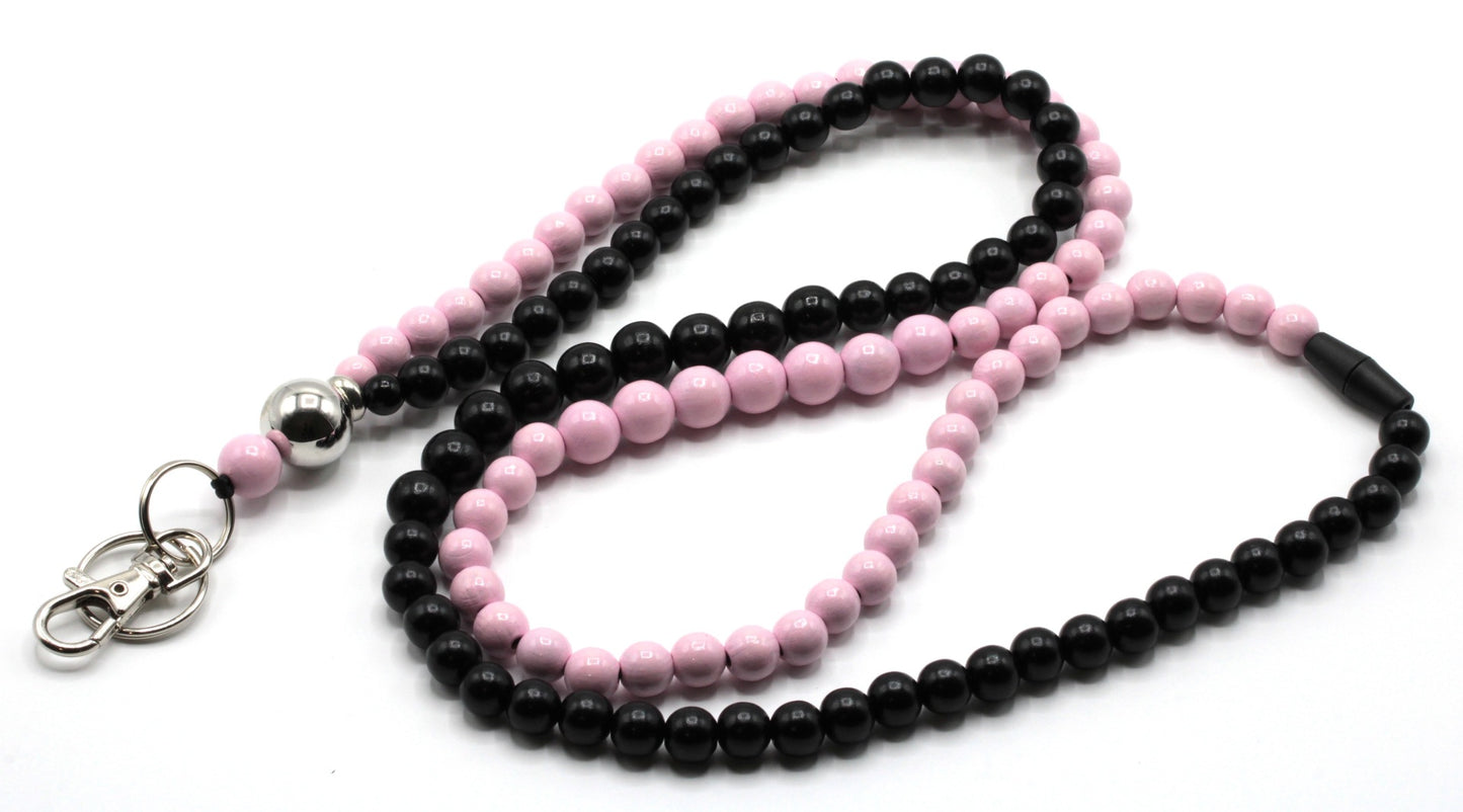 Avainnauha Crossbody - Babypink&Black