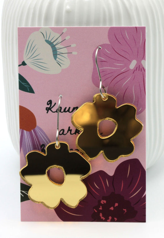 GoldSilver peiliakryyli korvakorut