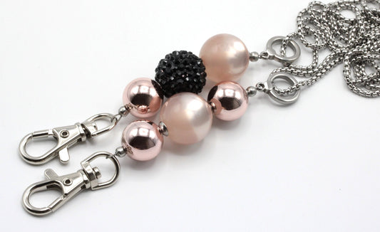 Avainnauha ketjuinen - PearlyPink