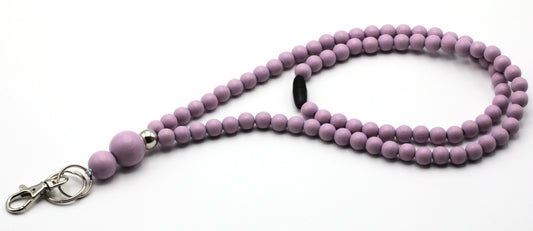 Avainnauha puuhelminen - Lilac