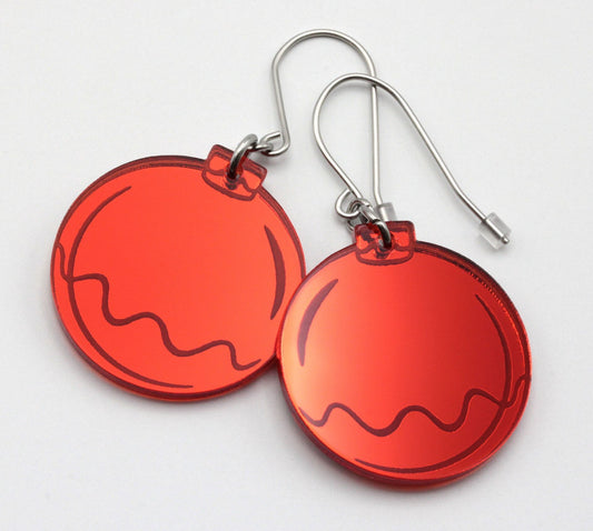 ChristmasBaubles peiliakryyli korvakorut