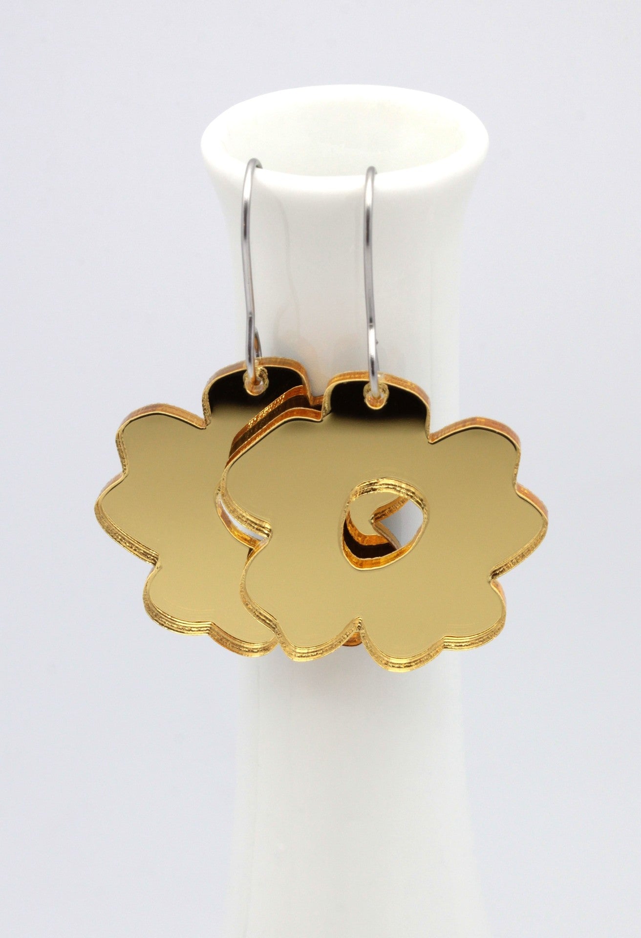 SilverGold peiliakryyli korvakorut