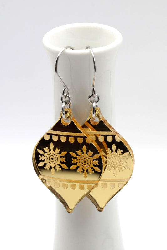 GoldenChristmas peiliakryyli korvakorut