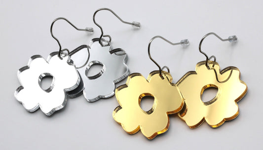 GoldSilver peiliakryyli korvakorut