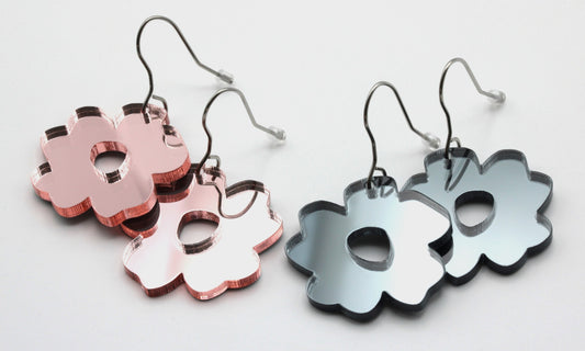 GreyRose peiliakryyli korvakorut