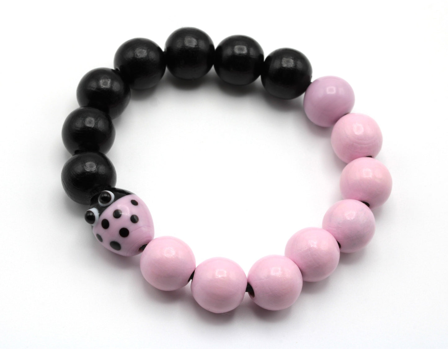 Ladybug puuhelmi rannekoru