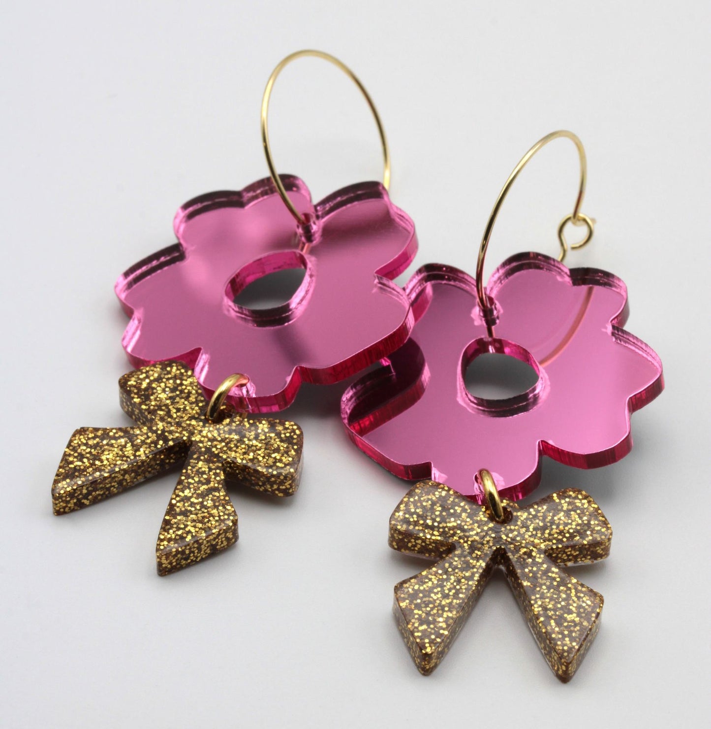 SweetPink peiliakryyli korvakorut