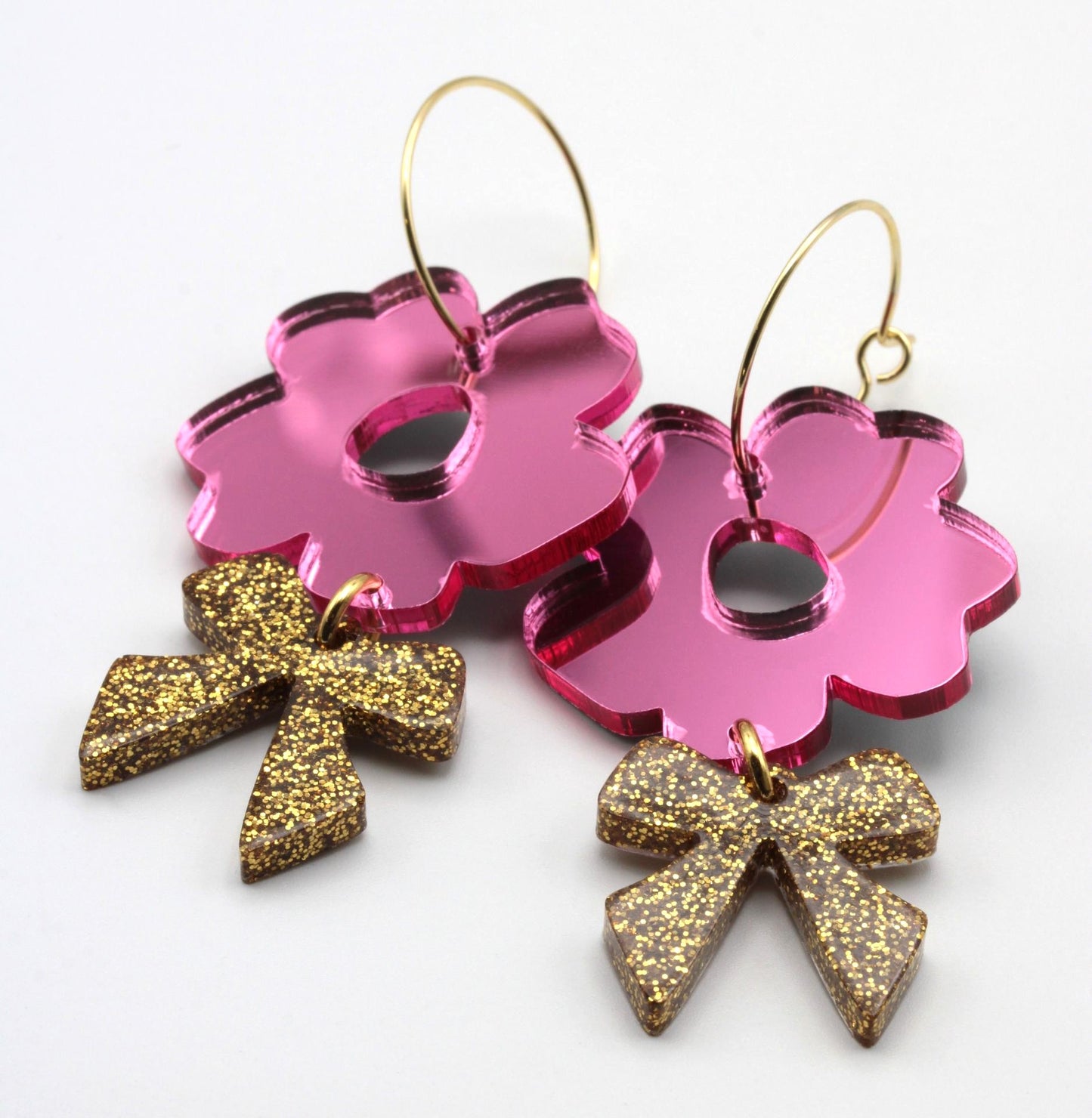 SweetPink peiliakryyli korvakorut