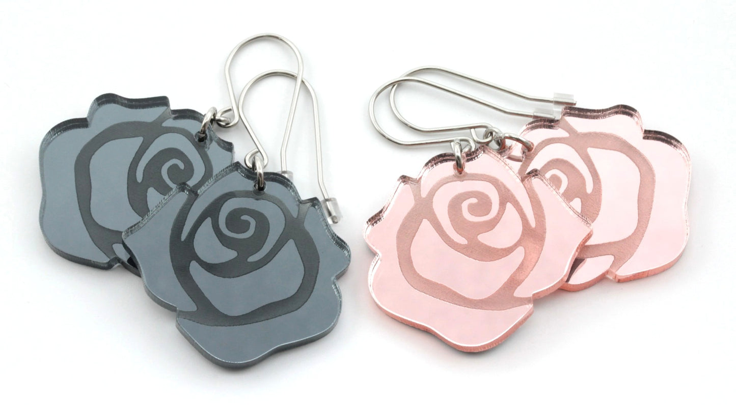 ClassicRoses peiliakryyli korvakorut