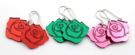 ColourRoses peiliakryyli korvakorut