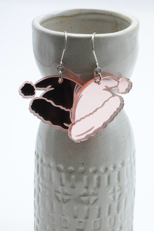 RosyChristmas peiliakryyli korvakorut