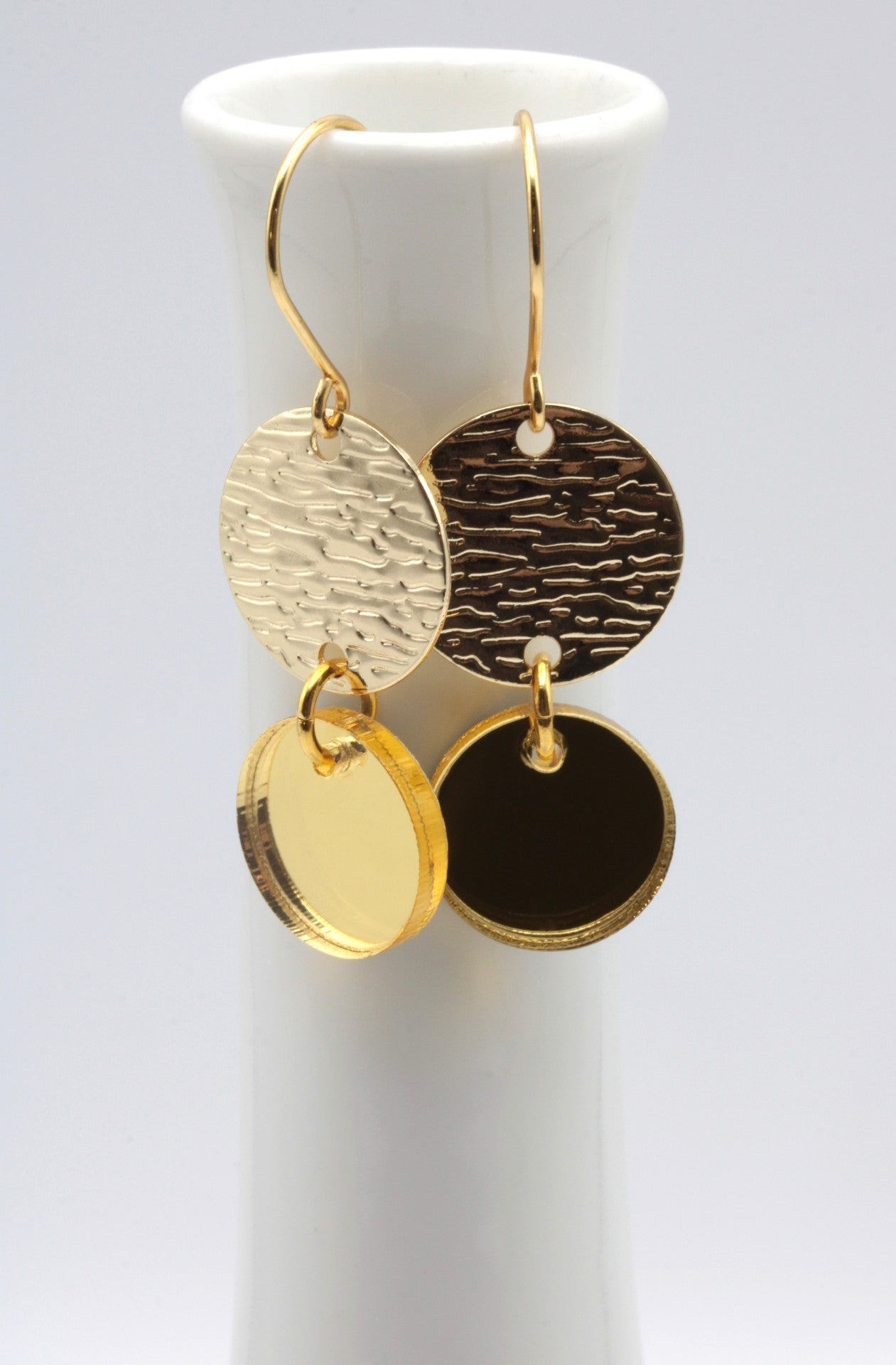 GoldenRounds peiliakryyli korvakorut