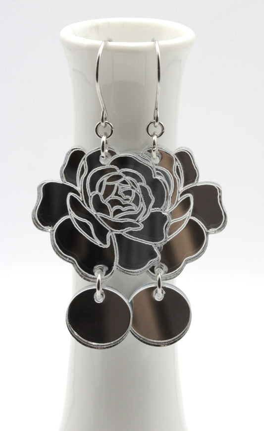 SilverRoses peiliakryyli korvakorut