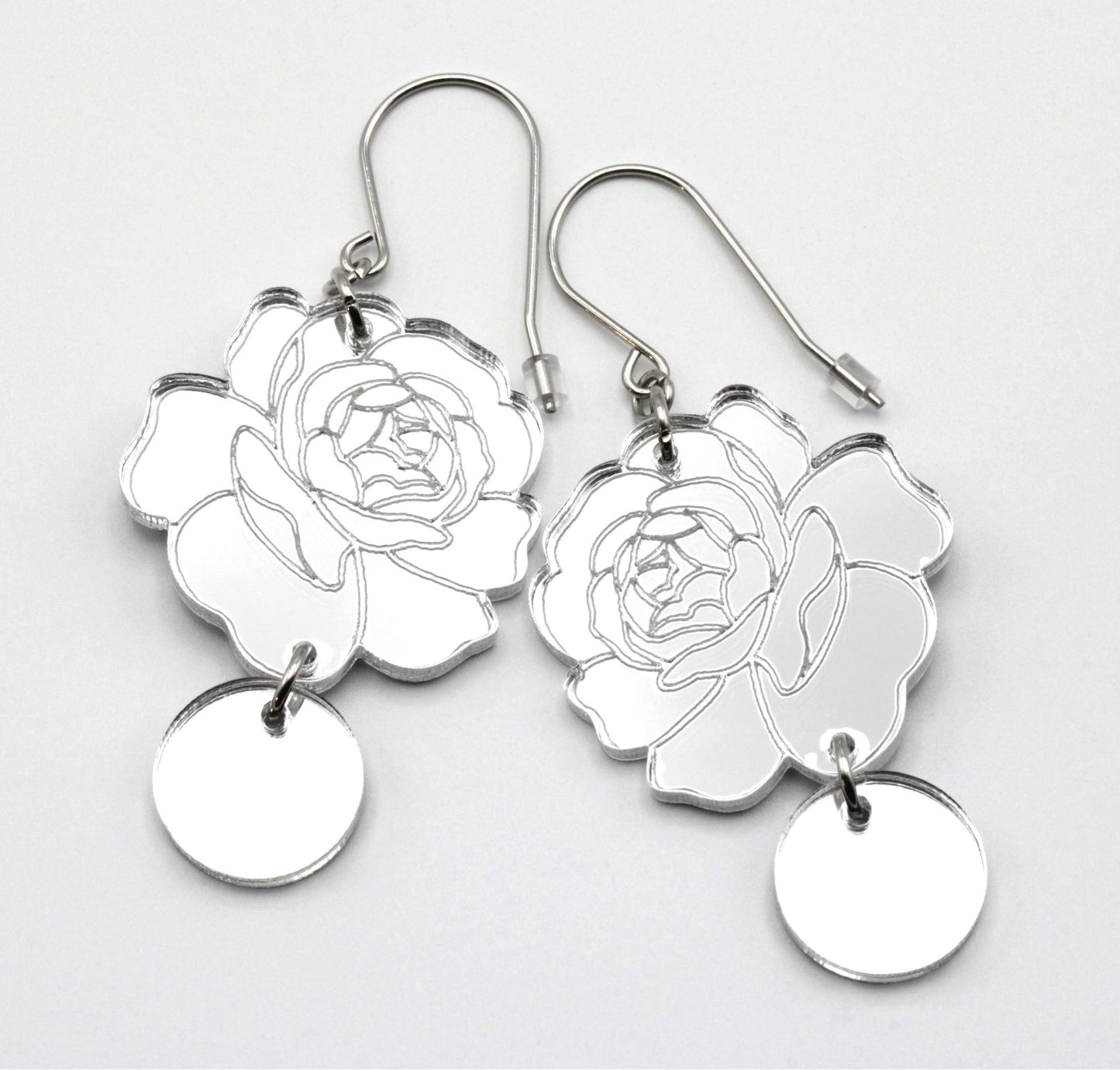 SilverRoses peiliakryyli korvakorut