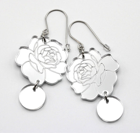 SilverRoses peiliakryyli korvakorut