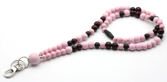 Avainnauha puuhelminen - PinkBerries